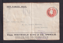 4 P. Privat-Ganzsache Adressträger Ab Ipswich  - Lettres & Documents