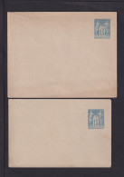 15 C. Ganzsache In 2 Verschiedenen Formaten (U 2I A+B) - Ungebraucht - 1898-1900 Sage (Type III)