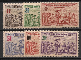 REUNION - 1943 - Poste Aérienne PA N°YT. 18 à 23 - Série Complète - Neuf Luxe ** / MNH / Postfrisch - Posta Aerea
