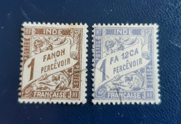 Inde Taxe Due 1929 Yvert 15 & 16 - Gebraucht