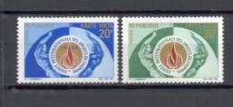 HAUTE VOLTA  N° 187 + 188    NEUFS SANS CHARNIERE  COTE  1.50€      DROITS DE L'HOMME - Alto Volta (1958-1984)