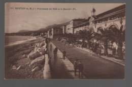 CPA - 06 - N°114 - Menton - Promenade Du Midi Et Le Marché - Animée - Non Circulée - Menton