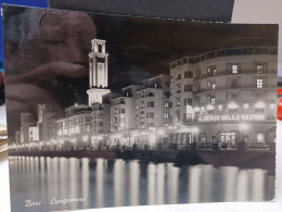 2 Cartoline Bari ,lungomare E Lungomare Nazario Sauro Anni 50 - Bari