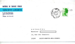 Lettre Cachet + Annulation Avranches - Manual Postmarks