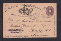 1888 - 3 C. Ganzsache Ab Mexico Nach Berlin - Mexico