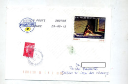 Lettre Flamme Chiffrée  Sur Hopper  Poste Restante Saint Jean - Maschinenstempel (Werbestempel)