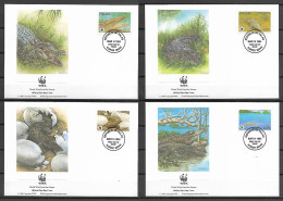 Palau 1994 Animals - Estuarine Crocodile - WWF FDC - Otros & Sin Clasificación