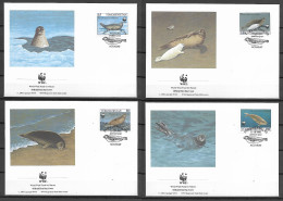 Turkmenistan 1993 Animals - Caspian Seal - WWF FDC - Autres & Non Classés