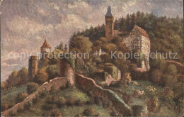 72095705 Hirschhorn Neckar Schloss Kuenstlerkarte Hirschhorn - Autres & Non Classés