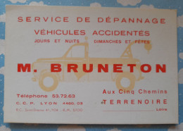 TERRENOIRE SERVICE DE DEPANNAGE VEHICULES ACCIDENTES  M. BRUNETON AUX CINQ CHEMINS - Cars