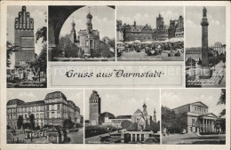 72095615 Darmstadt Hochzeitsturm Kuenstler Kolonie Russische Kapelle AH Platz Lu - Darmstadt