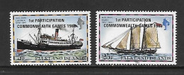 ILES FALKLAND 1982 JEUX DU COMMONWEALTH-BATEAUX YVERT N°368/369 NEUF MNH** - Ships