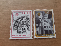 TIMBRES  SAINT-MARIN  EUROPA  1987     N  1148  /  1149   COTE  30,00  EUROS   NEUFS   LUXE** - 1987