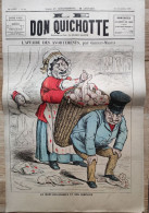 1891 Journal Satirique " LE DON QUICHOTTE " - L'Affaire Des Avortements Par Gilbert Martin - MORT AUX GOSSES - Revistas - Antes 1900