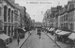 CHERBOURG - Rue De La Fontaine - Tram - Animé - Cherbourg