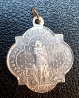 Pendentif Médaille Religieuse Début XXe "Jeanne D'Arc Béatifiée Le 10 Avril 1909" Religious Medal - Godsdienst & Esoterisme