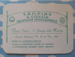 ITALIE BARI CAMPING S. GIORGIO ALLA MARINA - Italië