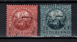 Netherlands 1949 UPU 75th Anniversary Set Of 2 Used - U.P.U.