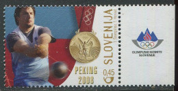 Slovenija:Slovenia:Unused Stamp  Beijing Olympic Games 2008, Medallist, MNH - Estate 2008: Pechino