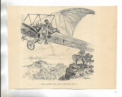 Illustration D' A.  ROBIDA, Provenant Du Livre " Les Conquérants De L' Air De Georges De Lys, édité Par A. Mame Et Fils - Dibujos