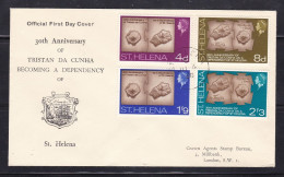 Saint Helena - 1968 30th Anniversary Of Dependency Illustrated FDC - Sint-Helena