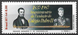 Brasil 1987 150 Anos Da Fundação Do Colégio Pedro II - Rio De Janeiro RHM C1571 - Neufs