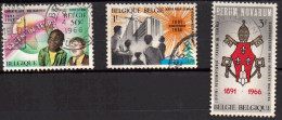 Belgique 1966 - 75 Ans De Rerum Novarum, COB 1360 à 1362 (complet) - Usati