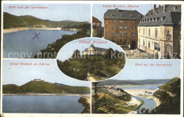 72095090 Waldeck Edersee Schloss Waldeck Burghof Sperrmauer  Edersee - Other & Unclassified