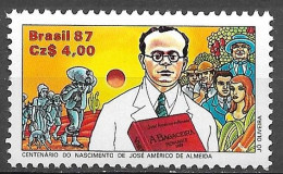 Brasil 1987 Dia Do Livro - Centenário Do Nascimento De José Américo De Almeida - Escritore Estadista (1887-1980) RHM C15 - Unused Stamps