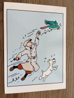 CARTE DOUBLE AVEC ENVELOPPE / TINTIN - L'OREILLE CASSEE - ETAT NEUF - Comics