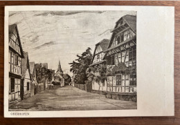 Oberhoffen Les Wissembourg - Oberhofen - Marqueterie Charles Spindler N°15/40 - Illustrateur Artiste - Autres & Non Classés