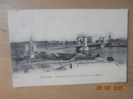 Beaucaire. Panorama Du Pont Suspendu Sur Le Rhone. Baudoin PM 1906 - Beaucaire