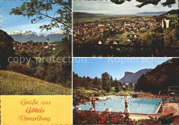 72094920 Goetzis Vorarlberg Ortsblick Totalansicht Schwimmbad Goetzis - Autres & Non Classés