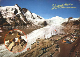 72094916 Grossglockner Hochalpenstrasse Parkplatz Freiwandeck Mit Pasterzenbahn  - Altri & Non Classificati