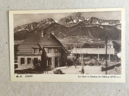 France Isere Corps * La Gare Et Chaine De L'obiou Railway Station Chemin De Fer Eisenbahn Bahnhof Oldtimer Car Auto - Corps