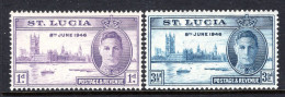 St Lucia 1946 Victory Set MNH (SG 1422-143) - Ste Lucie (...-1978)