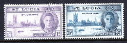 St Lucia 1946 Victory Set MNH (SG 1422-143) - Ste Lucie (...-1978)