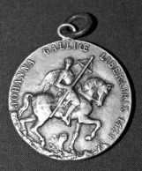 Médaillon Pendentif Médaille Religieuse Milieu XXe "Jeanne D'Arc 1427 / Saint Georges" Religious Medal - Religion & Esotérisme