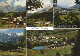 72094814 Leogang Mit Kitzbueheler Alpen Steinernem Meer Und Leoganger Steinberge - Altri & Non Classificati
