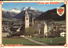 72094808 Kitzbuehel Tirol Pfarrkirche St Andreas Mit Kitzbueheler Alpen Kitzbueh - Autres & Non Classés