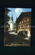 72094807 Schwarzenberg Vorarlberg Dorfpartie Kirche Schwarzenberg Vorarlberg - Sonstige & Ohne Zuordnung