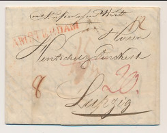 Amsterdam - Leipzig Duitsland 1820 - ...-1852 Prephilately