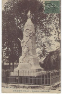 58 - CORBIGNY -( Nievre ) - Monument Commemoratif  ( Timbre Semeuse Lignée 15 C Vert ) - Corbigny