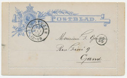 Postblad G. 5 Ter Neuzen - Gent Belgie 1902 - Grenstarief - Sin Clasificación