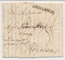 Amsterdam - Bordeaux Frankrijk 1772 - D Hollande - ...-1852 Préphilatélie