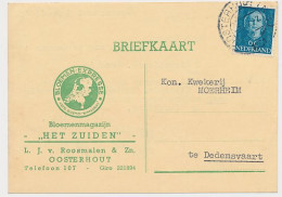 Firma Briefkaart Oosterhout 1951 - Bloemenmagazijn - Ohne Zuordnung