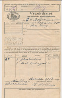 Vrachtbrief H.IJ.S.M. Voorschoten - Den Haag 1914 - Incl. Brief  - Non Classificati