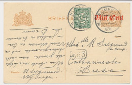 Briefkaart G. 110 / Bijfrankering Nijmegen - Breda 1921 - Entiers Postaux