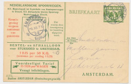 Spoorwegbriefkaart G. NS222 F - Locaal Te Amsterdam 1930 - Postwaardestukken