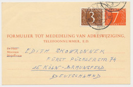 Verhuiskaart G. 30 Vaals - Duitsland 1965 - Buitenland - Postal Stationery